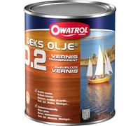 OWATROL Deks Olje 'D2' - Barniz (1 L) | Para madera dura tropical, nueva y antigua, exterior - puertas, ventanas, muebles de jardín, puertas, barcos, marinos