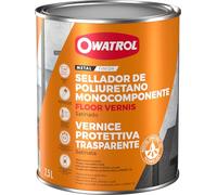 OWATROL - FLOOR VERNIS - Barniz incoloro de Poliuretano para proteger los metales en interior - 2,5 litros