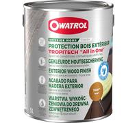 OWATROL - TROPITECH® 'All in One' - Acabado de protección tintado para cubiertas, muelles, chalets y revestimientos - Teca (ow35) - 5 litros