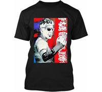 OWBWTFDMS Anthony Bourdain American Celebrity Legendary Chef Retro T-Shirt Black Cotton Black