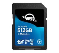 OWC Atlas Pro SDXC UHS-II V60 Tarjeta de Memoria, rentable y de máxima Calidad para los usos más habituales de Captura de Fotos y vídeos de hasta 4K - 512GB