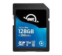 OWC Atlas Pro SDXC UHS-II V60 Tarjeta de Memoria, rentable y de máxima Calidad para los usos más habituales de Captura de Fotos y vídeos de hasta 4K - 128GB