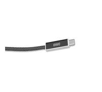 OWC Cable USB4 Óptico Activo USB-C 40Gb/s, Thunderbolt 4/3, 8K@60Hz, Carga 60W, Antiinterferencias, Trenzado de Nylon, para Dock, SSD, eGPU, Monitor - 4,5m