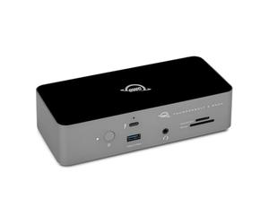 OWC Estación de acoplamiento Thunderbolt 5 de 11 puertos, 2.5 GbE, lector de tarjetas SD/Micro-SD, conector de entrada y salida de audio, puertos USB 3.2 tipo A, suministro de energía de 140 W