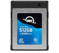 OWC Tarjeta de memoria Atlas Pro CFexpress 4.0 tipo B de alto rendimiento de 512 GB, grado profesional, hasta 3000 MB/s de escritura, lectura de 3650 MB/s, captura hasta 6 K de video de alta tasa de