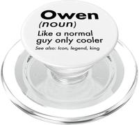 Owen Like A Normal Guy Only Cooler Legend King Nombre PopSockets PopGrip para MagSafe