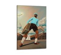 owengo Tyler, The Creator-Call Me If You Get Lost The Estate Sale Pósteres Pop Music Wall Art Impresión en lienzo para estética de habitación, 60 x 90 cm, estilo marco