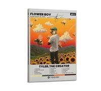 owengo Tyler The Creator-Flower Boy Posters Pop Music Wall Art Canvas Printing for Room Aesthetics64 x 36 pulgadas (60 x 90 cm) estilo marco
