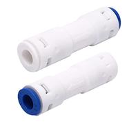 OWENRYIN Fast Connect Válvula antirretorno desechable, válvula de plástico compatible con sistema de ósmosis inversa RO agua pura, 2 unidades, válvula antirretorno 1/4