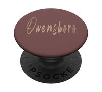 Owensboro Kentucky Vintage diseño Elegante PopSockets PopGrip Adhesivo