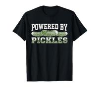 owered by Pickles Funny Vintage Sports Athletic Varsity Camiseta