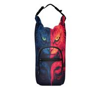 OWFKAY Bolsa de transporte para botellas de agua de dos caras para gatos, accesorios deportivos para botellas de agua, multicolor, Talla única, Bolsa transportadora para botellas de agua