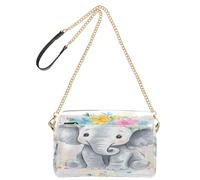 OWFKAY Bolsos cruzados para mujer, de piel sintética, cruzados, bandolera, bandolera ajustable, correa ancha, elefante