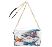OWFKAY Bolsos cruzados para mujer, de piel sintética, cruzados, bandolera, bolsa de mensajero, correa ancha ajustable, con gnomos de estrella de mar