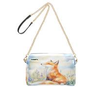 OWFKAY Bolsos cruzados para mujer, de piel sintética, cruzados, bandolera, bolsa de mensajero, correa ancha ajustable, flores de campo de zorro