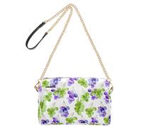 OWFKAY Bolsos cruzados para mujer, de piel sintética, cruzados, bandolera, bolsos de mensajero, correa ancha ajustable, patrón de uva
