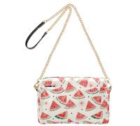 OWFKAY Bolsos cruzados para mujer, de piel sintética, cruzados, bandolera, correa ancha ajustable, patrón de sandía