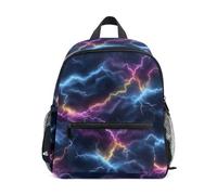 OWFKAY Colorful Lightning - Mochilas infantiles para niños y niñas, mochilas pequeñas para guarderías, mochilas escolares