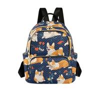 OWFKAY Corgis Cute Dogs - Mochila pequeña para mujer, mochila para escuela, viajes, antirrobo, casual, Corgis Cute Dogs, M, Mochila para mujer