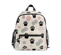 OWFKAY Dot Footprint - Mochilas infantiles para niños y niñas, mochila pequeña para guardería o escuela