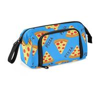 OWFKAY Estuche para lápices de gran capacidad, organizador para escuela, universidad, oficina, para adolescentes, niñas, adultos, estudiantes, patrón de pizza, Patrón de pizza, Talla única, Estuche de