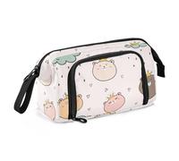 OWFKAY Estuche para lápices de gran capacidad, organizador para escuela, universidad, oficina, para adolescentes, niñas, adultos, estudiantes, fondo de oso rey para niños, Fondo de oso rey para niños