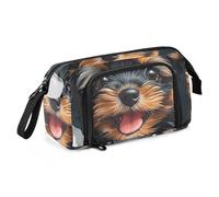 OWFKAY Estuche para lápices de gran capacidad, organizador para escuela, universidad, oficina, para adolescentes, niñas, adultos, estudiantes, cachorros que rompen la pared, Cachorro que rompe la