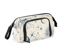 OWFKAY Estuche para lápices de gran capacidad, organizador para escuela, universidad, oficina, para adolescentes, niñas, adultos, estudiantes, cielo estrellado, sol, planeta, Patrón de cielo