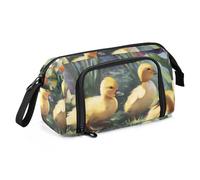 OWFKAY Estuche para lápices de gran capacidad, organizador para escuela, universidad, oficina, para adolescentes, niñas, adultos, estudiantes, pequeño pato amarillo, Little Yellow Duck, Talla única