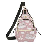 OWFKAY Good Night Bear - Bolso bandolera antirrobo para mujeres y hombres, para viajes, senderismo