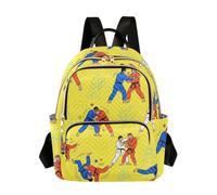 OWFKAY Judo - Mochila pequeña para mujer, mochila para escuela, viajes, antirrobo, casual, judo, M, Mochila para mujer