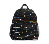 OWFKAY Line Wave Dot - Mochilas infantiles para niños y niñas, mochila pequeña para guardería o escuela