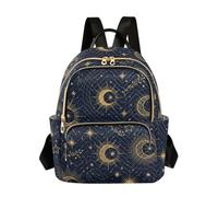 OWFKAY Magic Moon Stars - Mochila pequeña para mujer, mochila pequeña para niñas, mochila escolar, viajes, antirrobo, casual, Magic Moon Stars, S, Mochila para mujer