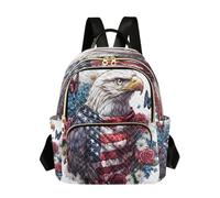 OWFKAY Mochila escolar para niñas y mujeres, adolescentes, escuela, secundaria, casual, mini bolsa pequeña, mochila de día, mochila de día, talla S, águila de mar, bandera nacional, mariposa, Mariposa