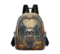 OWFKAY Mochila escolar para niñas y mujeres, adolescentes, escuela, secundaria, casual, mini bolsa pequeña, mochila de día, mochila S Helloween Spider Sloth, Helloween Spider Sloth, M
