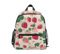 OWFKAY Mochilas infantiles con estampado de fresas para niñas, mochilas pequeñas para guarderías, mochilas escolares