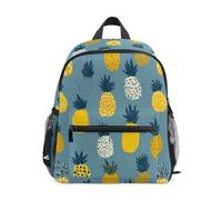 OWFKAY Mochilas infantiles de color gris piña para niños y niñas, mochila pequeña para guardería o escuela