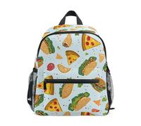 OWFKAY Mochilas infantiles para hamburguesas, pizzas, tacos, para niños y niñas, mochilas pequeñas para guarderías, mochilas escolares