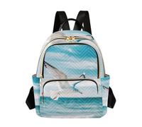 OWFKAY Seagull - Mochila pequeña para mujer, mochila pequeña para niñas, mochila escolar, viajes, antirrobo, casual, Gaviota, M, Mochila para mujer