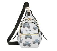 OWFKAY Sharks Car - Bolso bandolera para mujeres y hombres, antirrobo, para viajes, senderismo