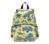 OWFKAY Sharks Car Palm - Mochila para niños pequeños, mochila escolar para niños y niñas, mochila pequeña