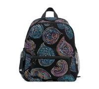 OWFKAY Wave Dot Leaf - Mochilas infantiles para niños, mochila pequeña para guardería o escuela