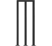 OWIEN 1 pasamanos de Escalera de decoración Moderna, Barra de Soporte de Valla de Seguridad for barandilla de transición de Hierro Forjado for Interior y Exterior(Czarny,2.46ft (75cm))