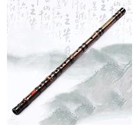OWIEN Dizi chino, examen de bambú negro tradicional jugando Flauta Secre Simple Sección C, D, E, F, Clave G(G)