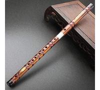OWIEN Instrumento de flauta de bambú amargo para adultos profesional tocando flauta avanzada china musical Dizi (D)