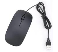 OWII TECH Ratón con cable USB, mouse con cable de 3 botones, ratón óptico para computadora con diseño ergonómico con cable de 5 pies de largo, mouse portátil para consola de juegos, portátil y uso en