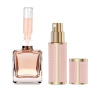 OWill 5 ml Atomizador Perfume Recargable, Viaje y Decantadores, Piel de Alta Gama Perfumador, Sellar Frasco (Rosa)