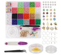 OWill 7200 Pcs 3mm Abalorios para Hacer Pulseras Kit, Cuentas para Pulseras Bolitas para Hacer Pulseras el Regalo de Cumpleaños Ideal para Niñas y Niños