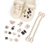 OWill Adornos para Zapatos 16PCS Shoe Charms para Crocs Accesorios Zapatos Diamantes Cristal, Diy Diamantes Hebillas Decorativas Zapatos