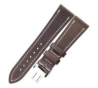 OwKay Correa de reloj, correa de cuero 18 20 22 24 mm damas y hombres correa de cuero vacuno retro correa accesorios de reloj, pulsera Happy house